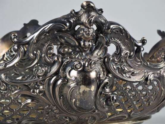 Bruckmann & Söhne, Große Silber Jardiniere, Neobarock um 1880 - photo 4