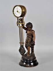 Figuren Schwingpendel Uhr, Frankreich um 1880
