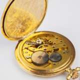 Savonnette Taschenuhr um 1920, 3 Deckel Gold 14K - фото 3