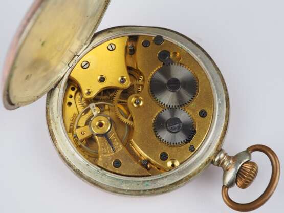 Schweizer Lépine Art-Déco Taschenuhr von Locarno Watch Co, Silbergehäuse, 1920er - Foto 3