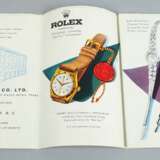 Altes Rolex / Bucherer Uhren Prospekt mit Luzern Stadtplan, 1950er - Foto 2