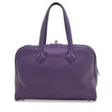 AN ULTRA VIOLET CLÉMENCE LEATHER VICTORIA 36 WITH PALLADIUM HARDWARE - фото 3