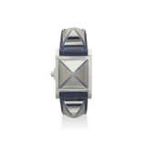 A SAPPHIRE SET MÉDOR QUARTZ WATCH WITH SHINY BLEU SAPHIR ALLIGATOR STRAP - фото 4