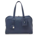 A BLEU ABYSSE CLÉMENCE LEATHER VICTORIA 36 WITH PALLADIUM HARDWARE - фото 1