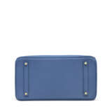 A BLEU AGATE CLÉMENCE LEATHER BIRKIN 35 WITH GOLD HARDWARE - photo 5