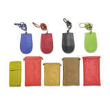 A GROUP OF NINE MULTICOLOR LEATHER POUCHES - фото 3