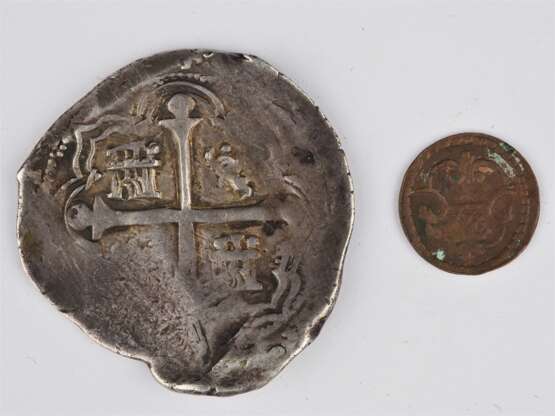 4 Reales Spanische Silbermünze ca. 1550-1600 - фото 1