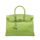 A VERT CRU TOGO LEATHER BIRKIN 35 WITH PALLADIUM HARDWARE - фото 1