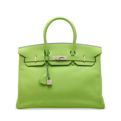 A VERT CRU TOGO LEATHER BIRKIN 35 WITH PALLADIUM HARDWARE - Foto 1