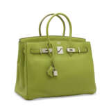 A VERT CRU TOGO LEATHER BIRKIN 35 WITH PALLADIUM HARDWARE - фото 2