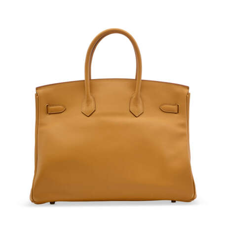AN OCRE SWIFT LEATHER BIRKIN 35 WITH GOLD HARDWARE - photo 3