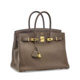 A BRÛLÉE CLÉMENCE LEATHER BIRKIN 35 WITH GOLD HARDWARE - фото 2