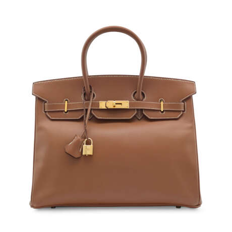 A GOLD VEAU GRAIN LISSE BIRKIN 35 WITH GOLD HARDWARE - фото 1