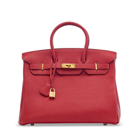 A ROUGE GARANCE CLÉMENCE LEATHER BIRKIN 35 WITH GOLD HARDWARE - photo 1