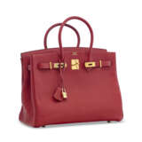 A ROUGE GARANCE CLÉMENCE LEATHER BIRKIN 35 WITH GOLD HARDWARE - photo 2