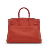 A ROUGE VERMILLON CLÉMENCE LEATHER BIRKIN 35 WITH GOLD HARDWARE - photo 3