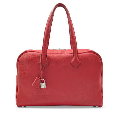 A ROUGE GARANCE CLÉMENCE LEATHER VICTORIA 36 WITH PALLADIUM HARDWARE - photo 1