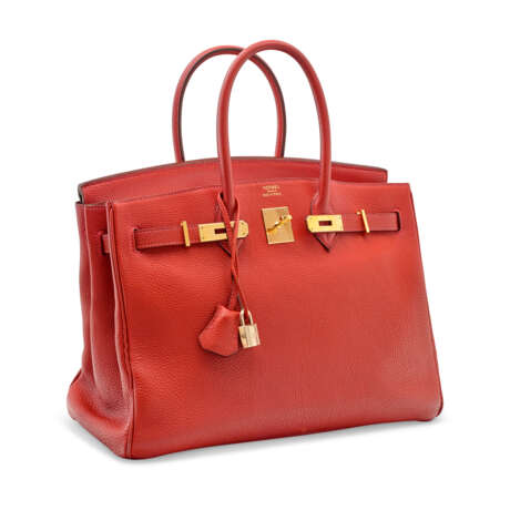 A ROUGE VIF CLÉMENCE LEATHER BIRKIN 35 WITH GOLD HARDWARE - photo 2