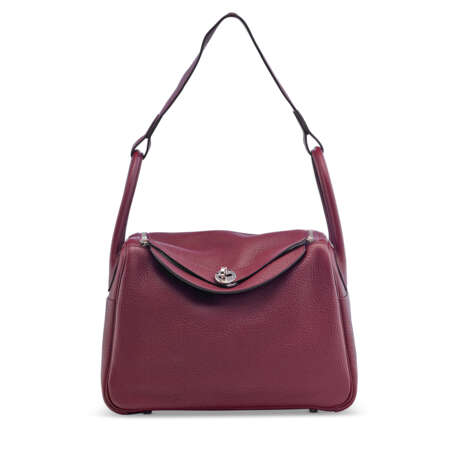 A BORDEAUX CLÉMENCE LEATHER LINDY 30 WITH PALLADIUM HARDWARE - Foto 1