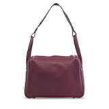 A BORDEAUX CLÉMENCE LEATHER LINDY 30 WITH PALLADIUM HARDWARE - Foto 3