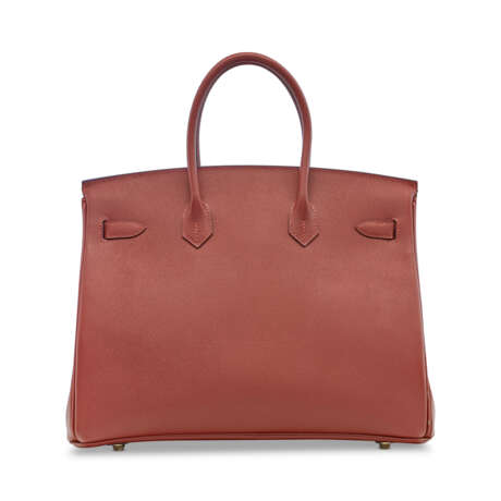 A LIMITED EDITION ROUGE H & INDIGO EPSOM LEATHER CONTOUR BIRKIN 35 WITH PALLADIUM HARDWARE - photo 4