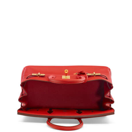 A ROUGE TOMATE CLÉMENCE LEATHER BIRKIN 35 WITH GOLD HARDWARE - photo 5