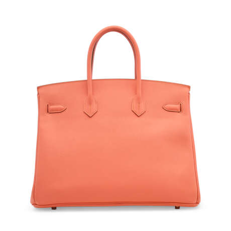 A FLAMINGO EPSOM LEATHER BIRKIN 35 WITH PALLADIUM HARDWARE - photo 3