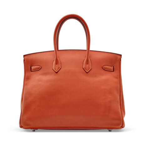 A ROSY SWIFT LEATHER BIRKIN 35 WITH PALLADIUM HARDWARE - Foto 3