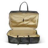 A BLACK SWIFT LEATHER & TOILE H TRAVEL VICTORIA 60 WITH PALLADIUM HARDWARE - фото 6