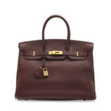 A HAVANE FJORD LEATEHR BIRKIN 35 WITH GOLD HARDWARE - фото 1