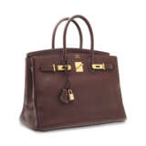 A HAVANE FJORD LEATEHR BIRKIN 35 WITH GOLD HARDWARE - Foto 2