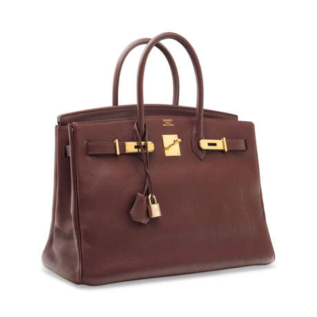 A HAVANE FJORD LEATEHR BIRKIN 35 WITH GOLD HARDWARE - фото 2