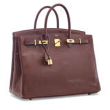 A HAVANE EVERGRAIN LEATHER BIRKIN 40 WITH GOLD HARDWARE - фото 2