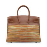 A LIMITED EDITION NOISETTE EVERCALF LEATHER & VIBRATO BIRKIN 35 WITH PALLADIUM HARDWARE - photo 3