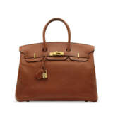 AN ÉTRUSQUE BUFFALO LEATHER BIRKIN 35 WITH GOLD HARDWARE - photo 1