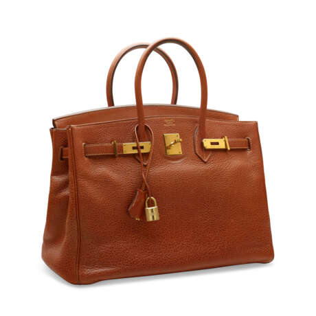 AN ÉTRUSQUE BUFFALO LEATHER BIRKIN 35 WITH GOLD HARDWARE - photo 2