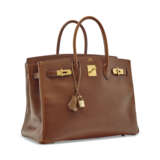 A NOISETTE CLÉMENCE LEATHER BIRKIN 35 WITH HARDWARE - Foto 2