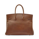 A NOISETTE CLÉMENCE LEATHER BIRKIN 35 WITH HARDWARE - Foto 3