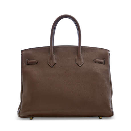 A CHOCOLAT CLÉMENCE LEATHER BIRKIN 35 WITH GOLD HARDWARE - photo 3