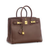 A BRÛLÉE TOGO LEATHER BIRKIN 35 WITH GOLD HARDWARE - Foto 2