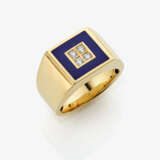 Ring mit Brillanten und royalblauen Email - Pforzheim, FABERGÉ, Juwelier: VICTOR MAYER - фото 1