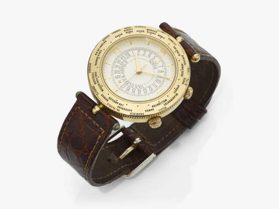 Armbanduhr - VAN CLEEF & ARPELS, Modell: TRAVELLER WORLD TIME WATCH - Foto 1