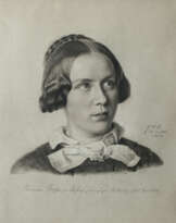 Carl Friedrich Lessing - Bildnis Hermine Grosser, geb. Lessing