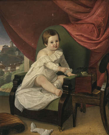 Moser m 1842 - Kinderbildnis mit Vogelkäfig - Foto 1