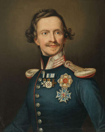 Joseph Stieler, nach - Ludwig I. König von Bayern in Uniform - Foto 1