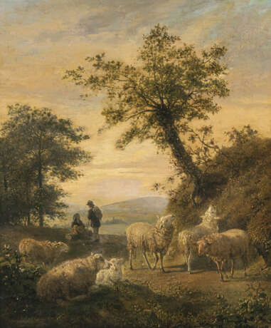 Balthasar Paul Ommeganck - Landschaft mit Hirten und Schafen - фото 1