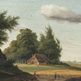 G. ten Kate um 1848 - Landschaft mit Kornfeld, Bauernhaus und Figurenstaffage - photo 1