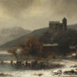 Anton Doll - Winterlicher Blick auf Schloss Matzen in Tirol - Auction prices