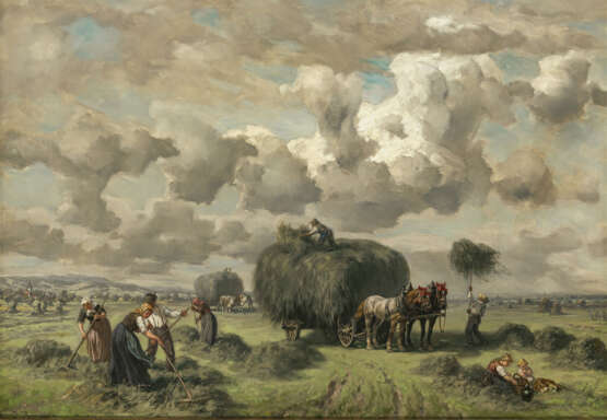 Désiré Thomassin - Bauern bei der Heuernte - Foto 1