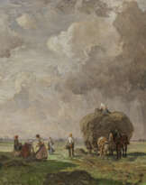 Robert Schleich - Bauern bei der Heuernte